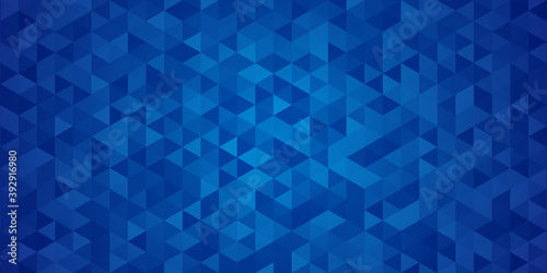 Geometric blue ice triangle texture background 