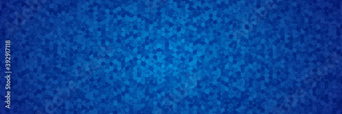 Blue triangle polygonal mosaic abstract banner background