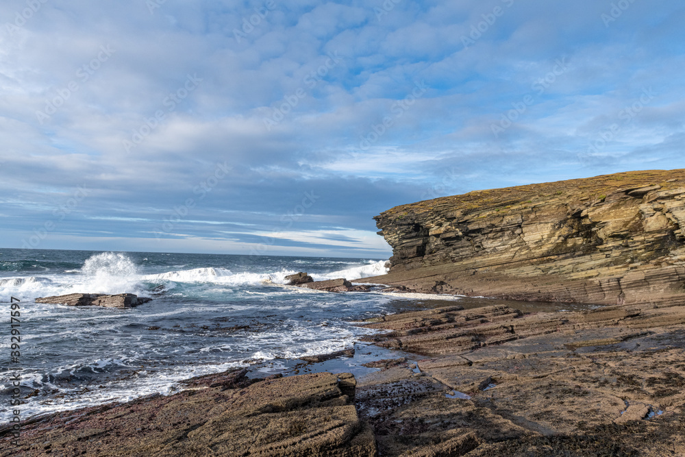 cliffs and sea