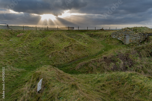 hilly grass