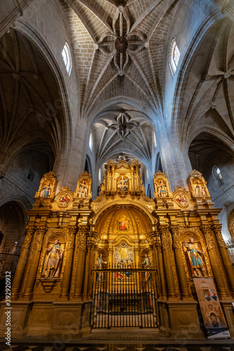 Retablo de los Reyes, estilo rococó, , catedral de Santa María de Calahorra, Calahorra, La Rioja , Spain, Europe