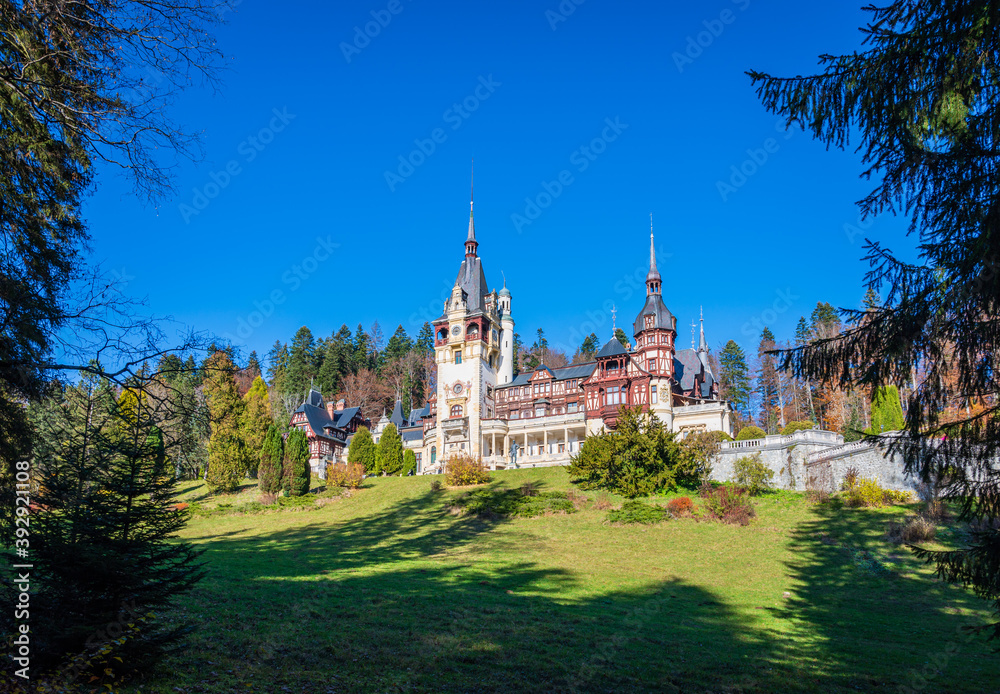 Famous Peles Castle in Sinaia - Romania