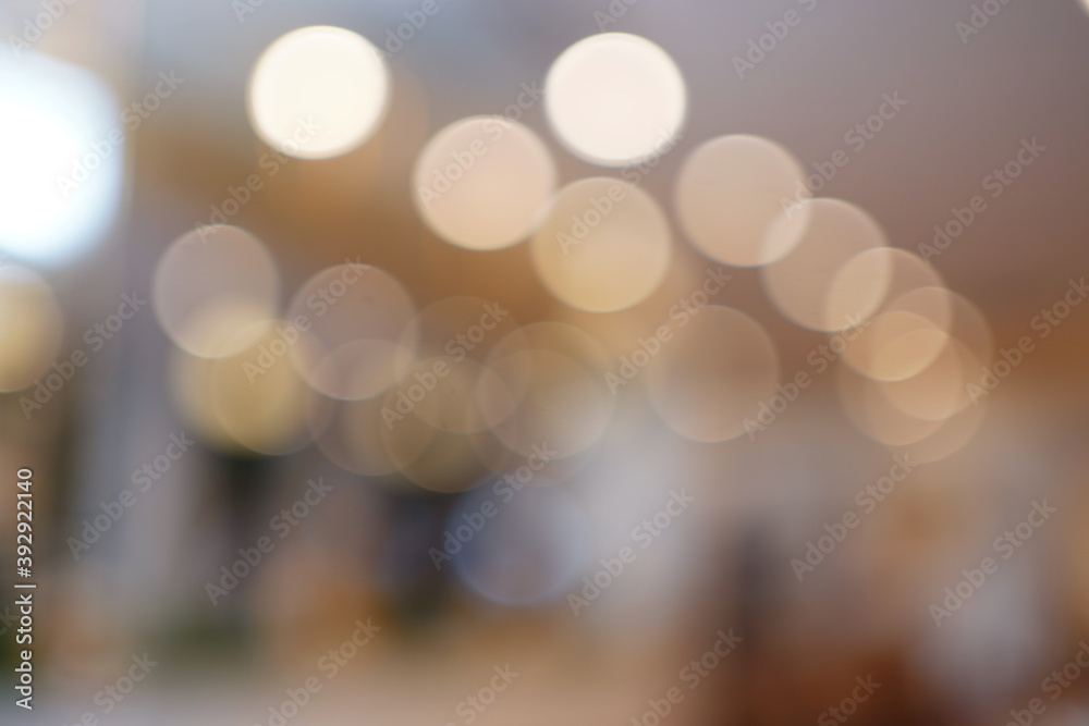 Abstract bokeh lights with soft light background. Blur wall. defocused background