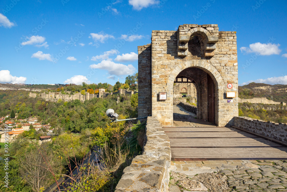 Ruins of stronghold Tsarevets, Veliko Tarnovo, Bulgaria