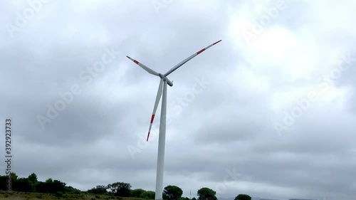 wind turbine with grey sky, Portoscuso,south Sardinia
 photo