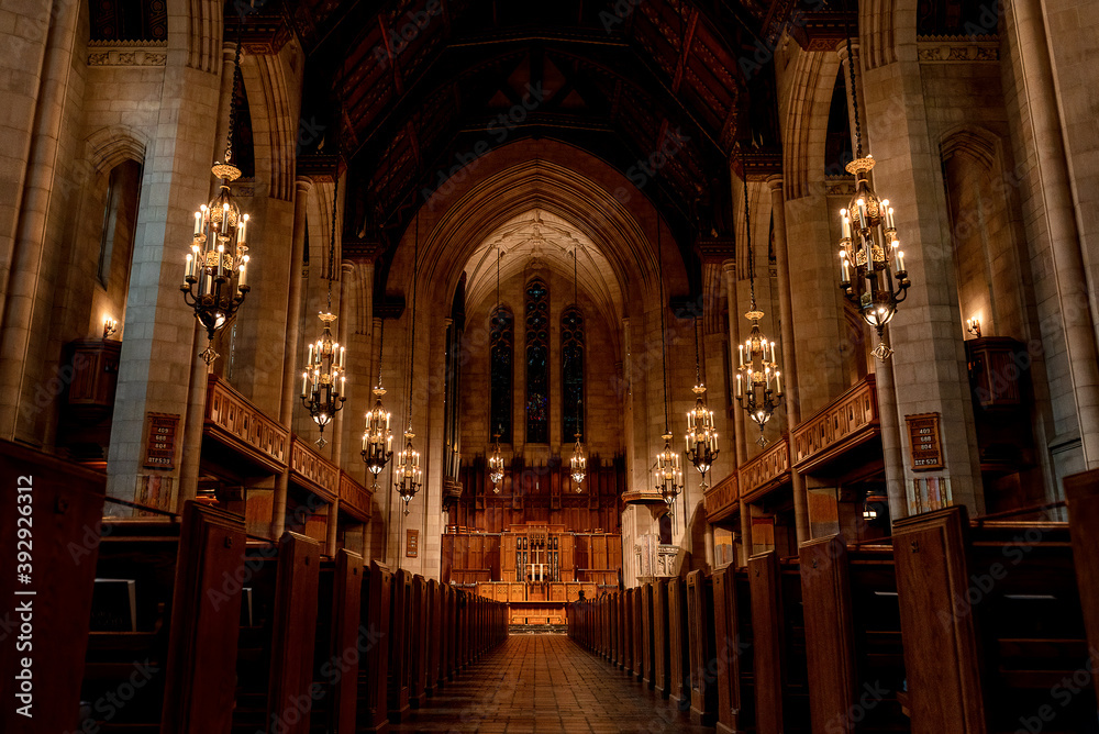 Inside of a Presbyterian church