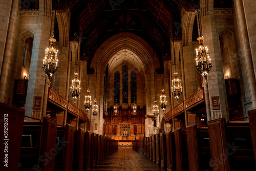Inside of a Presbyterian church