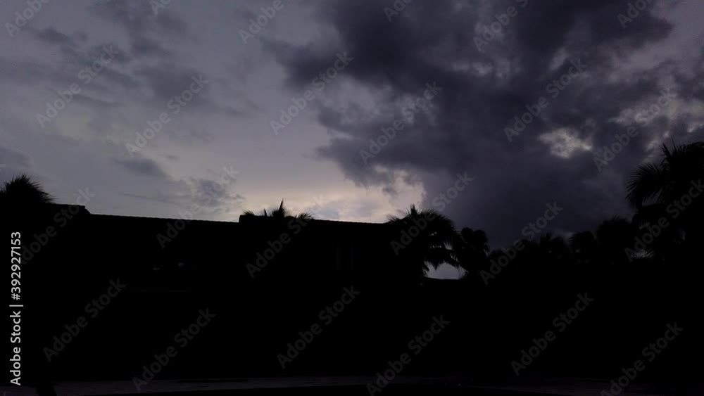 Time lapse of clouds passing by above a house Time lapse of clouds passing by above a house