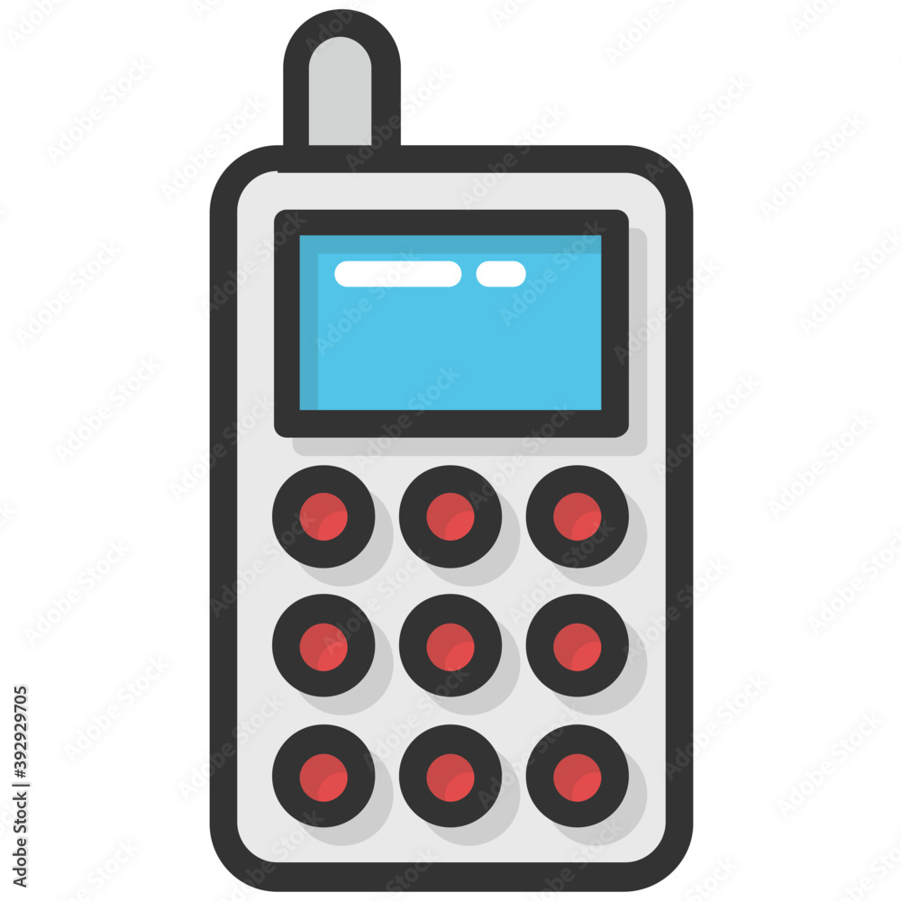 A cordless phone, kids toy known as walkie talkie
A cordless phone, kids toy known as walkie talkie