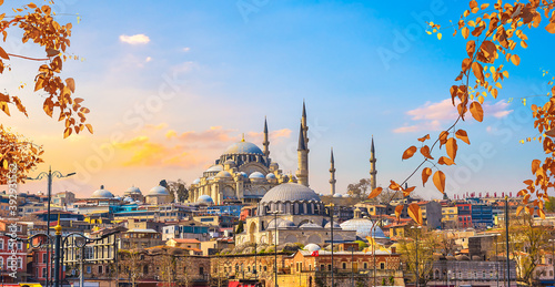 Obraz na płótnie Autumn in Istanbul w salonie
