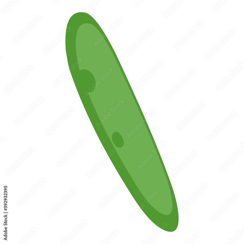 Farm cucumber icon. Cartoon and flat of farm cucumber vector icon for web design isolated on white background Farm cucumber icon. Cartoon and flat of farm cucumber vector icon for web design isolated on white background