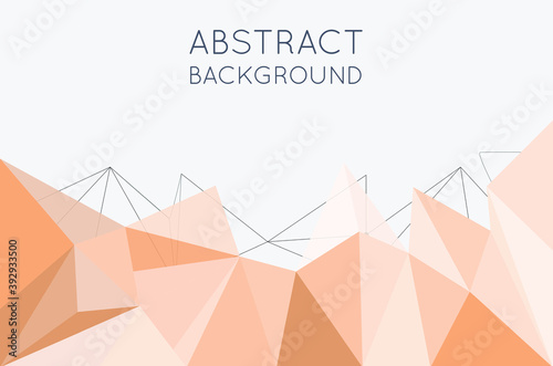 Abstract polygon gray and yellow colors. Graphic gray backdrop and background. triangle smooth tone and minimal. line triangle to backdrop. design by esp10.