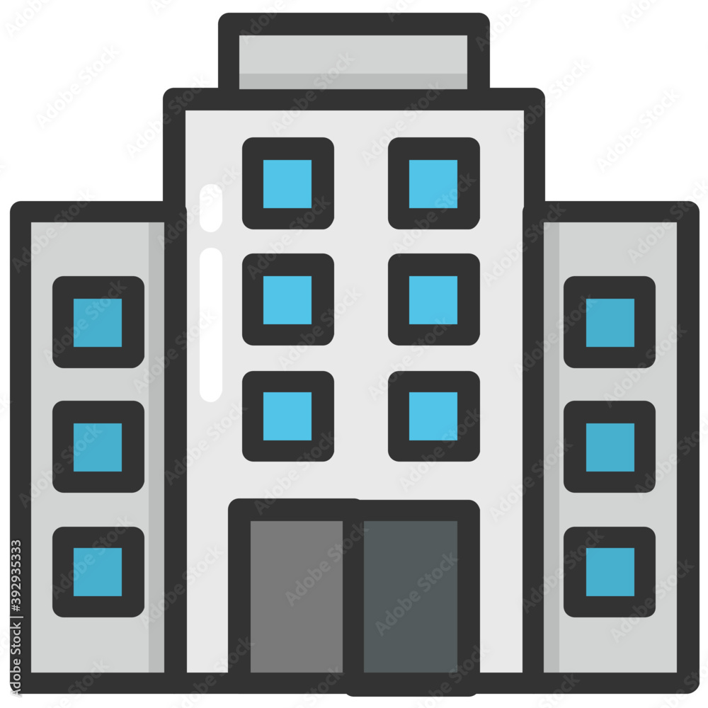 A family house with modern architecture flat icon
A family house with modern architecture flat icon