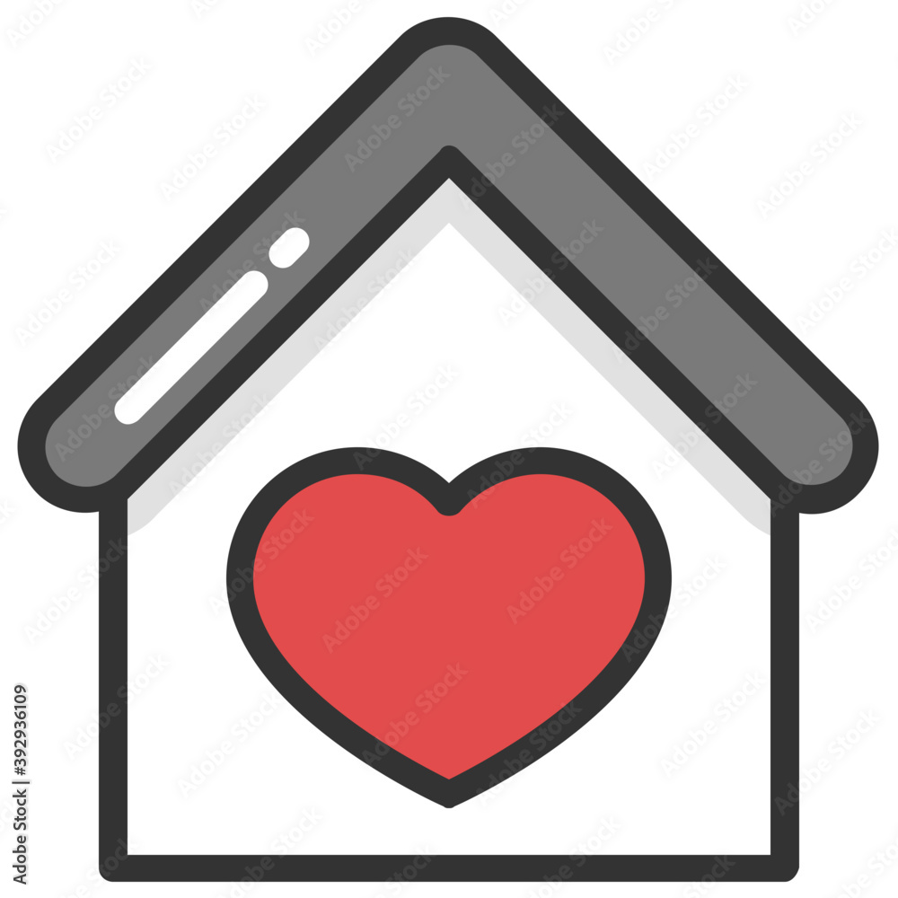 A traditional small house flat vector icon design
A traditional small house flat vector icon design
