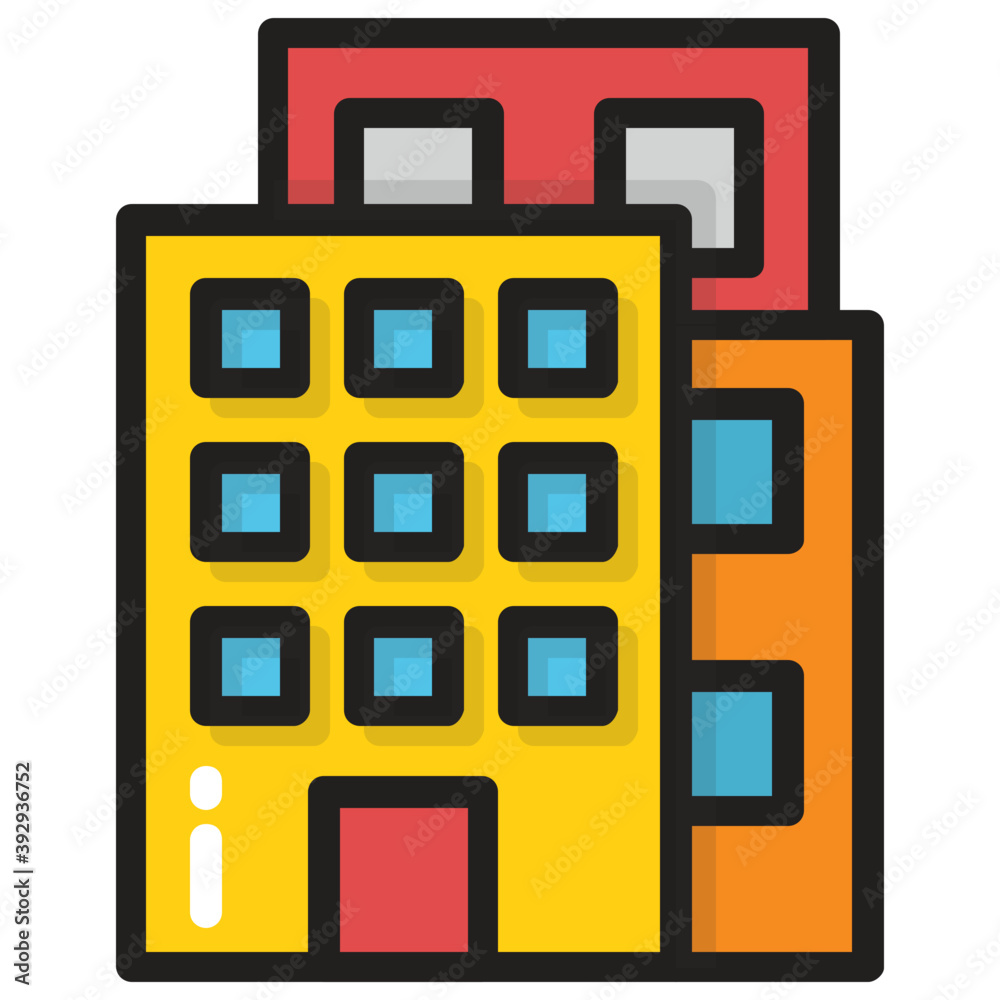A family house with modern architecture flat icon
A family house with modern architecture flat icon