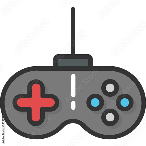 
Flat vector icon design of a gamepad, joystick
