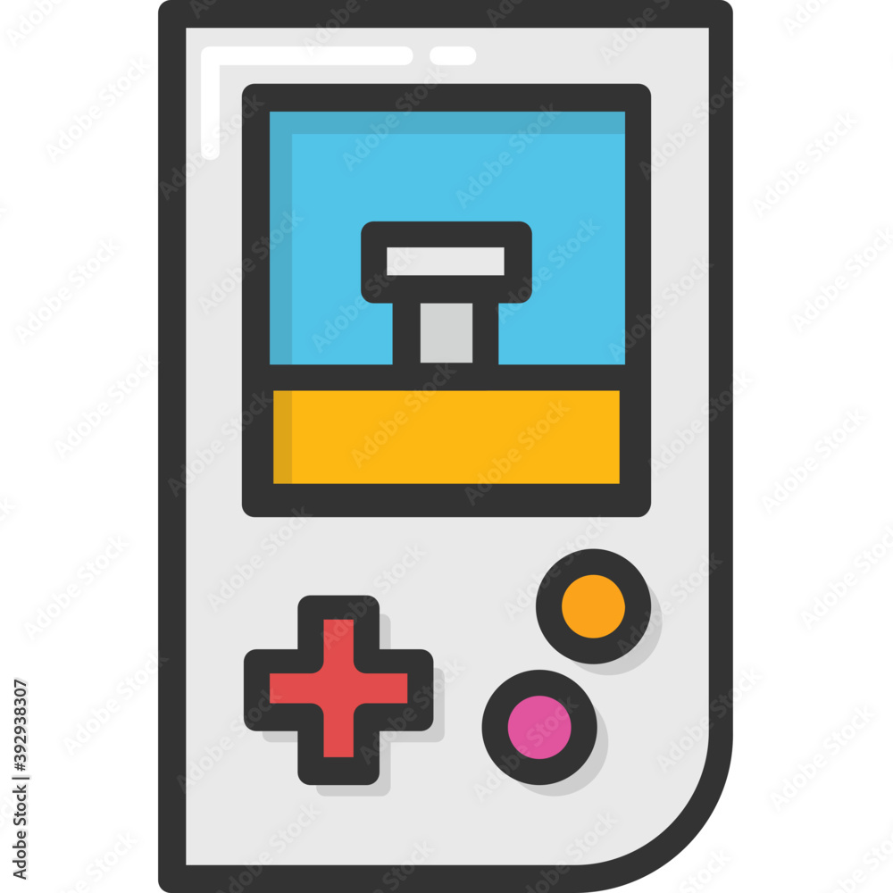 
Flat vector icon design of a gamepad, joystick
