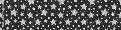 Christmas pattern with stars. Vector