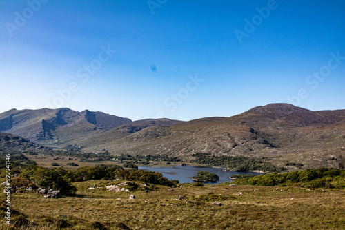 Shehy Mountains on the border between County Cork and County Kerry. When the icecaps retreated, they left behind hundreds of lakes in the valley photo