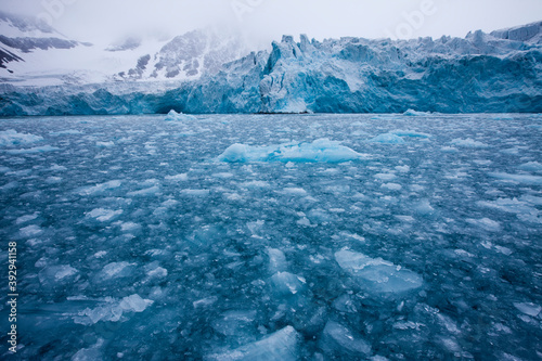 Glacier, Spitsbergen Island, Svalbard, Norway