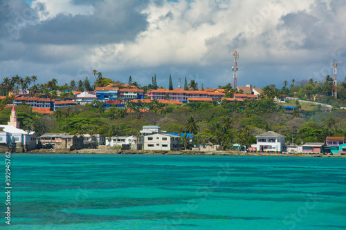 Coastline of Rocky Cay beach photo