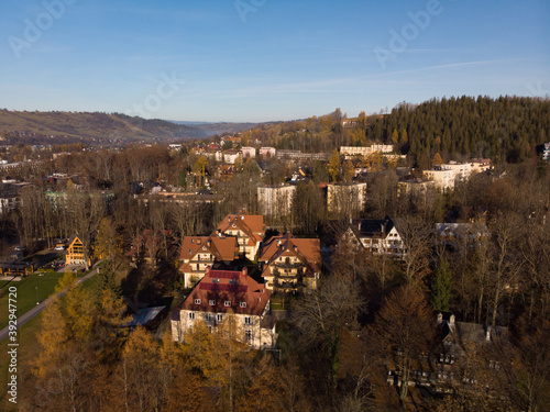 Obraz na płótnie Zakopane jesienią/Zakopane Town in autumn, Lesser Poland, Poland w salonie