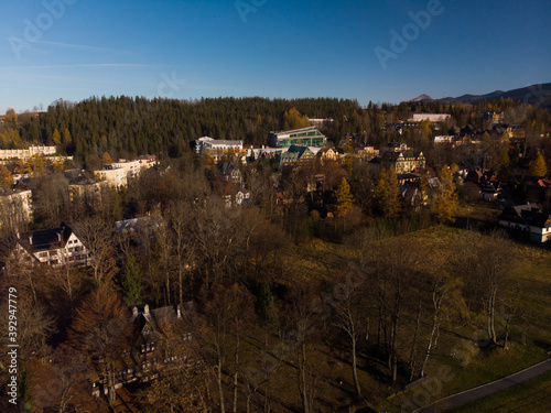 Zakopane jesienią/Zakopane Town in autumn, Lesser Poland, Poland