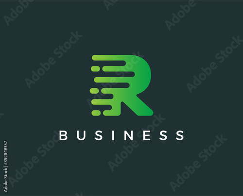 minimal letter r logo template - vector illustration © ferart88