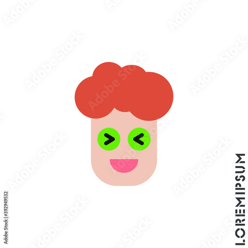 Emoticon vector boy, man icon on white background. vector emoticon icon symbol sign from modern user interface collection for mobile concept and web apps design. Laugh, emoji icon vector, emotion, fun