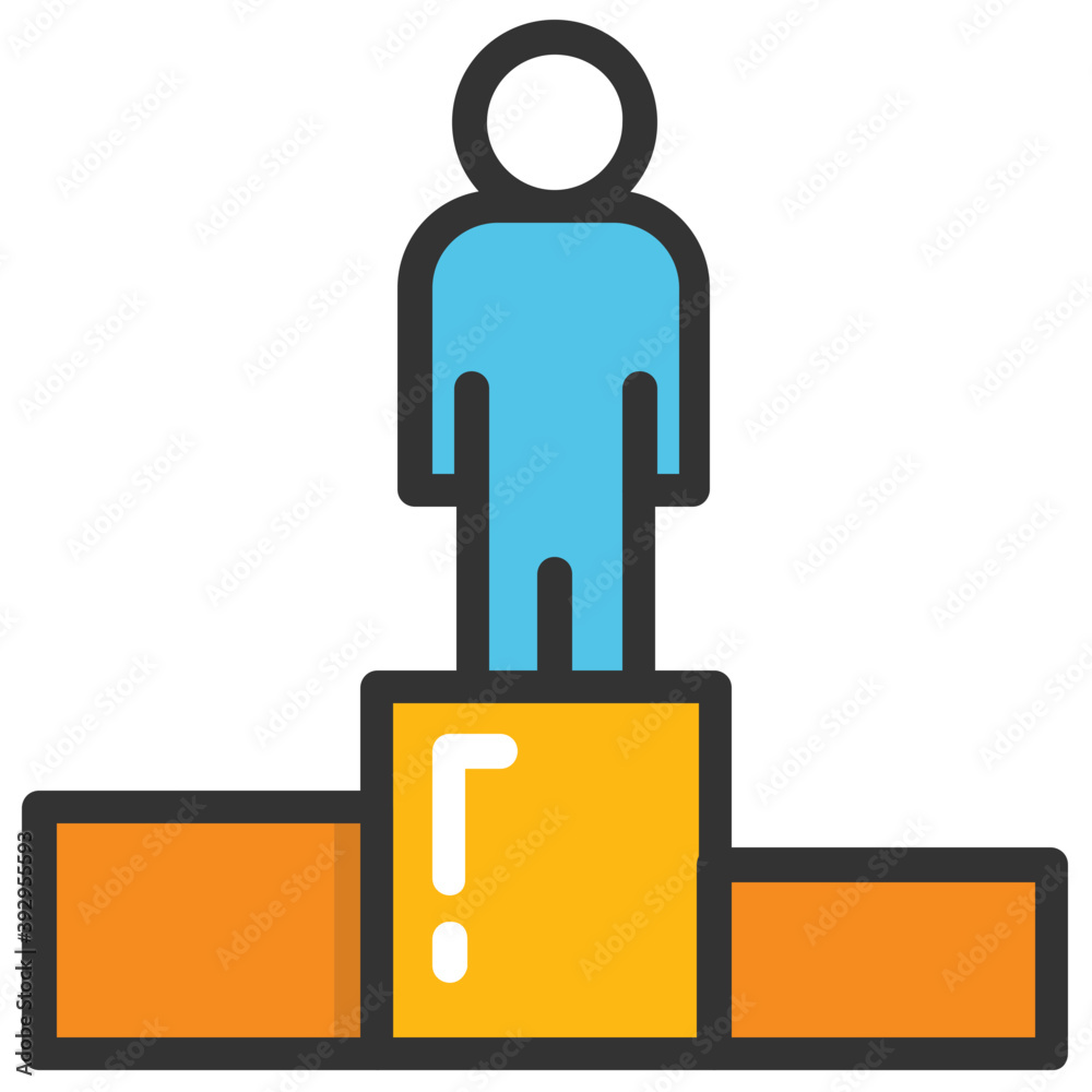 A successful business presented in this flat vector icon design
A successful business presented in this flat vector icon design