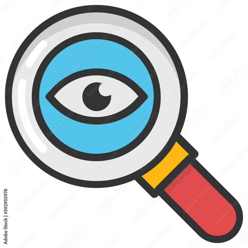 A magnifying glass with an eye it it symbolising preview
A magnifying glass with an eye it it symbolising preview