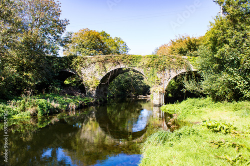 Old stone bridge Ireland, summer afternoon. 