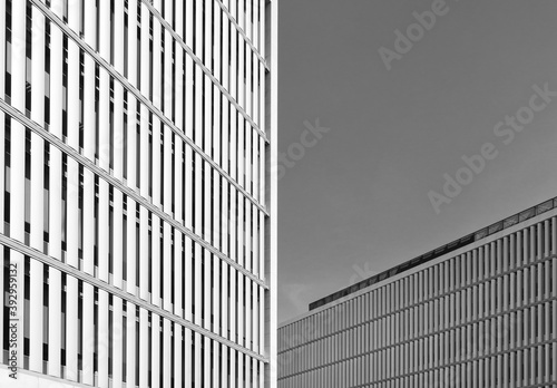 Black and white modern architecture