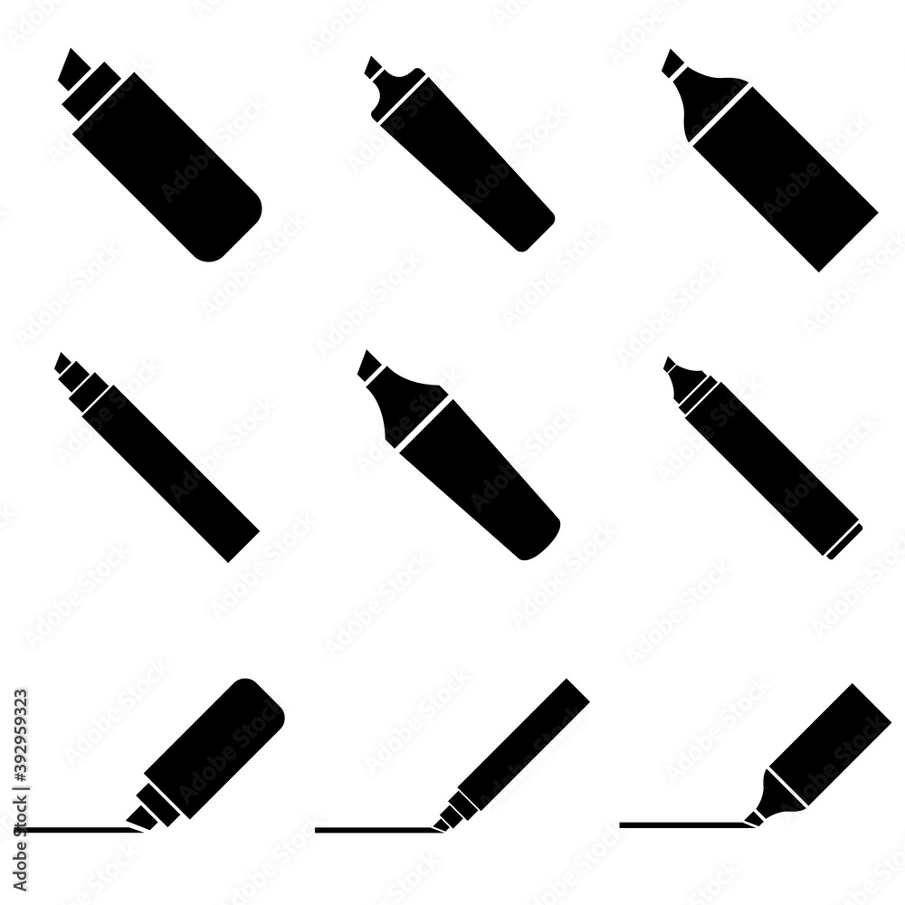 Marker icon, logo isolated on a white background Marker icon, logo isolated on a white background