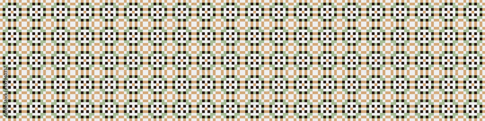 Fototapeta premium Abstract Cross Pattern Dots Logo generative computational art illustration