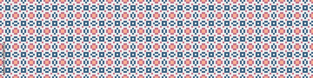 Fototapeta premium Abstract Cross Pattern Dots Logo generative computational art illustration