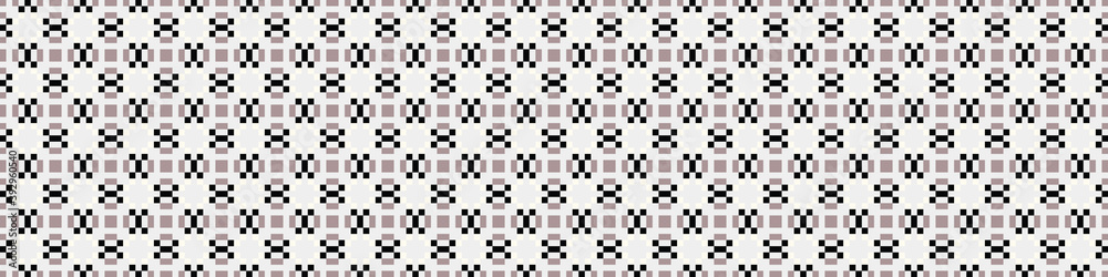 Fototapeta premium Abstract Cross Pattern Dots Logo generative computational art illustration