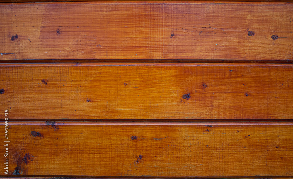 Naklejka premium Wooden shield knocked down from planks