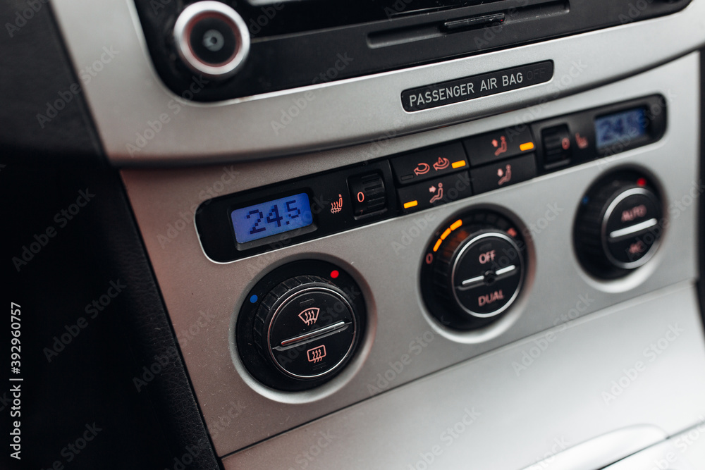 Fototapeta premium Automatic air condition in modern car