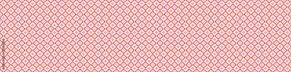 Abstract Cross Pattern Dots Logo generative computational art illustration