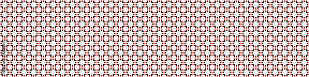 Fototapeta premium Abstract Cross Pattern Dots Logo generative computational art illustration