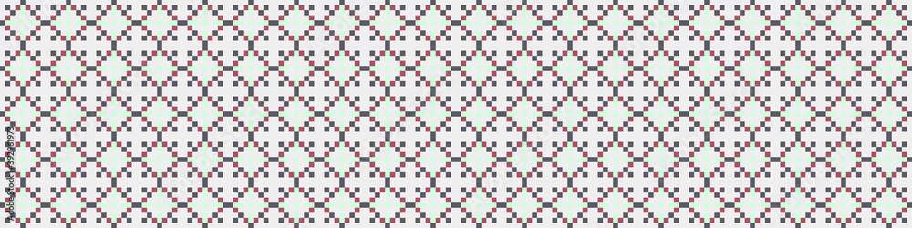 Fototapeta premium Abstract Cross Pattern Dots Logo generative computational art illustration