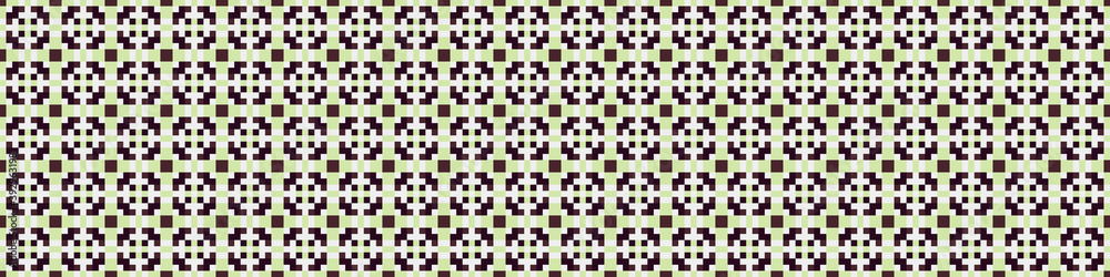 Fototapeta premium Abstract Cross Pattern Dots Logo generative computational art illustration