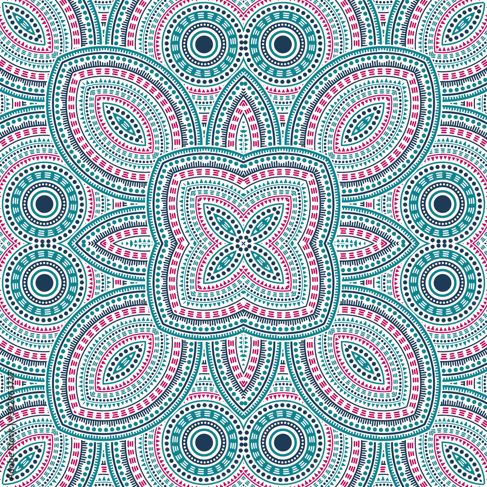 Flat portugese azulejo tile seamless ornament. Ethnic structure vector swatch. Curtains print design. Classic lisbon azulejo tilework infinite pattern. Geometric shapes wallpaper. Flat portugese azulejo tile seamless ornament. Ethnic structure vector swatch. Curtains print design. Classic lisbon azulejo tilework infinite pattern. Geometric shapes wallpaper.