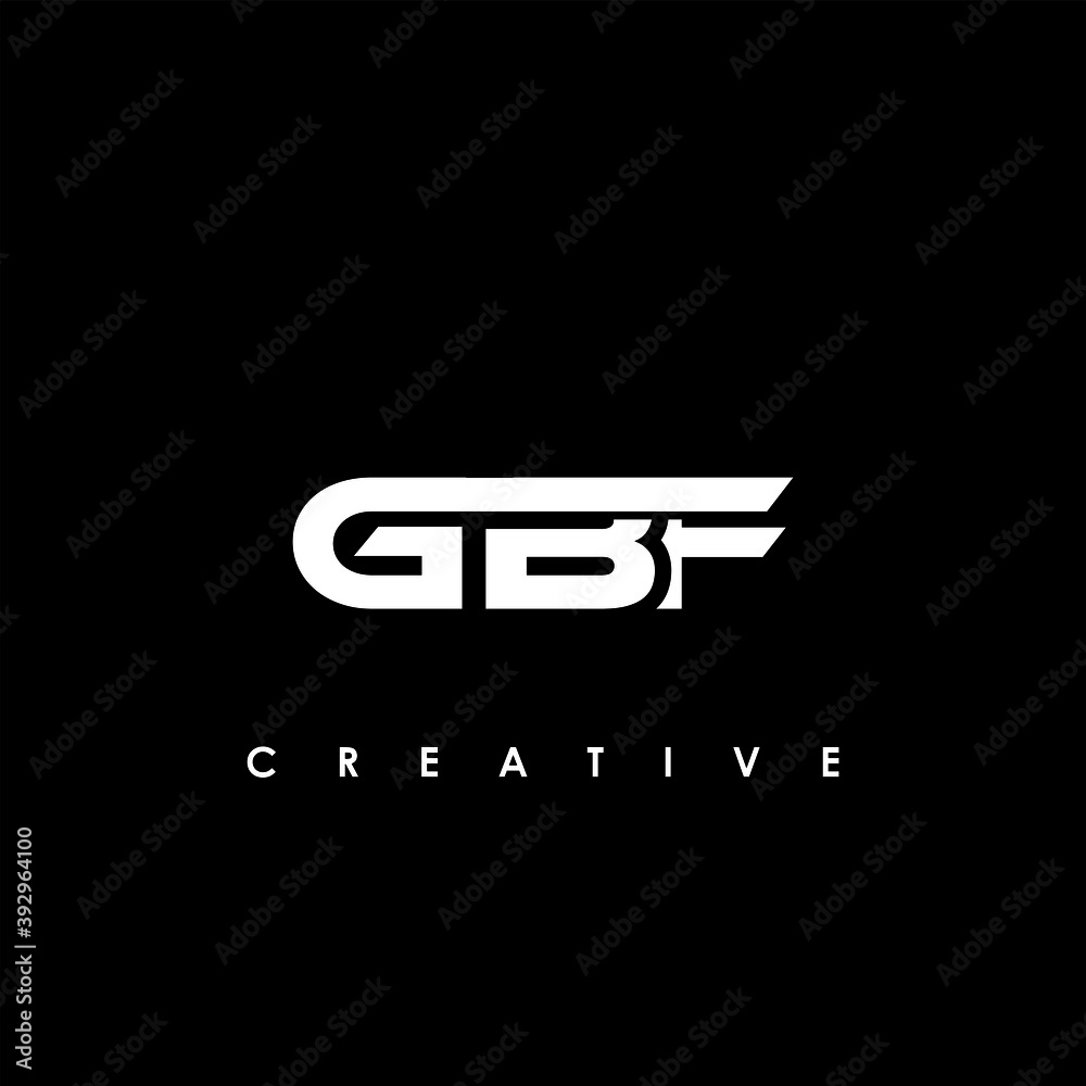 GBF Letter Initial Logo Design Template Vector Illustration	

