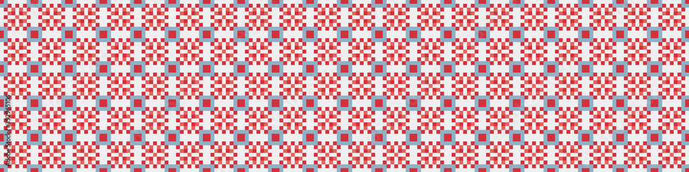 Fototapeta premium Abstract Cross Pattern Dots Logo generative computational art illustration