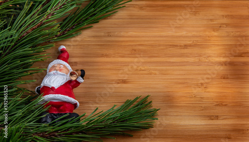 christmas tree with santa claus