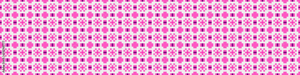 Fototapeta premium Abstract Cross Pattern Dots Logo generative computational art illustration