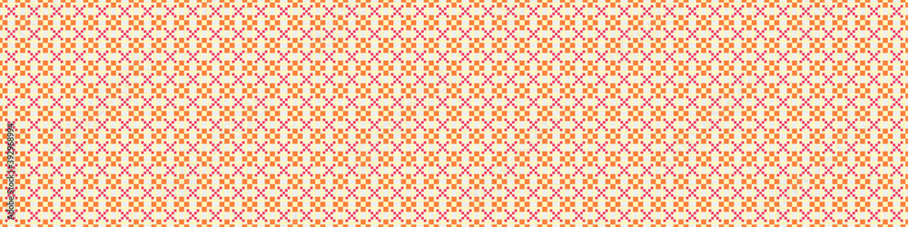 Abstract Cross Pattern Dots Logo generative computational art illustration