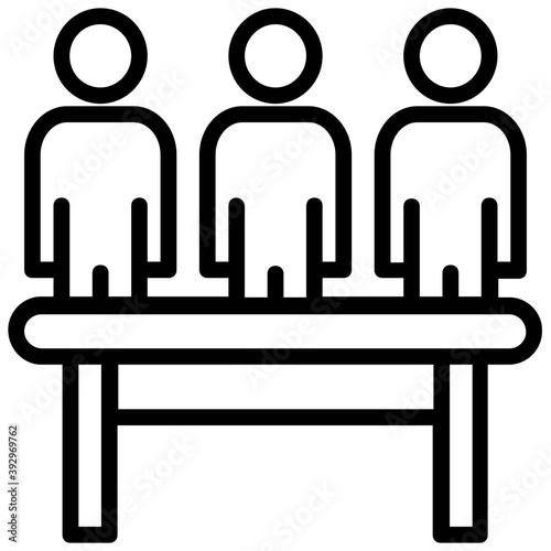 
A hierarchical structure of a company
